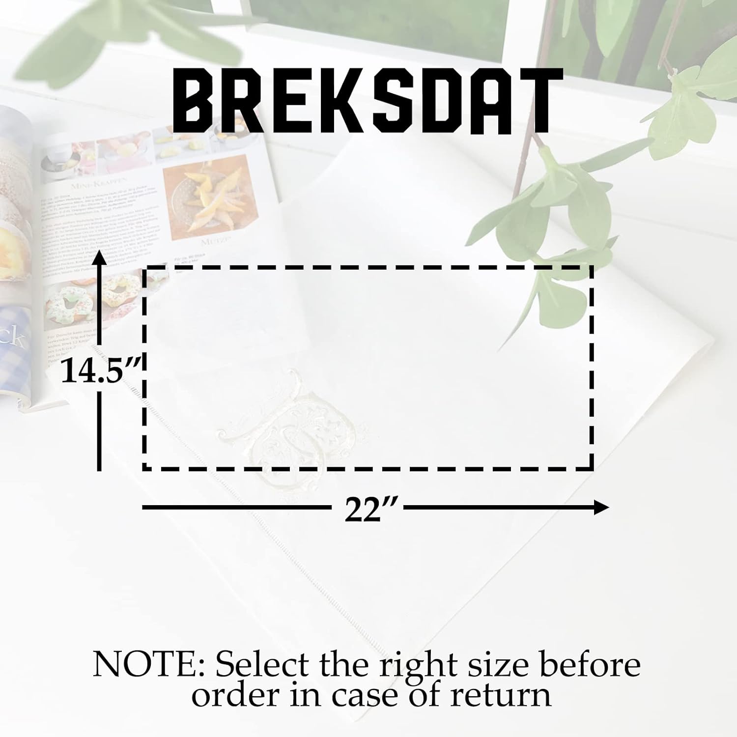 BrekSdat Monogram Handkerchief