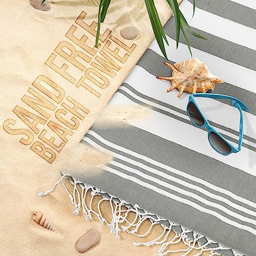 Utopia Towels - 4 Pack Turkish Beach Towels 40 x 72 Inches