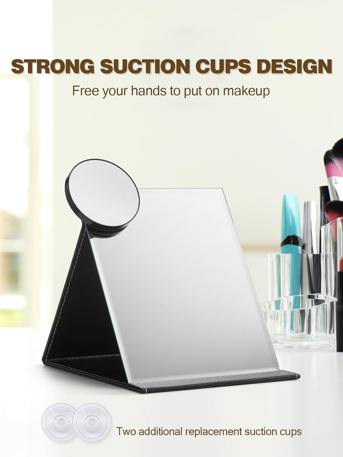 40X Magnifying Mirror with Suction Cups