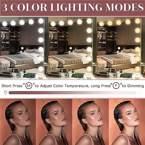 Hollywood Vanity Mirror - 32x24 with 18 Light Modes