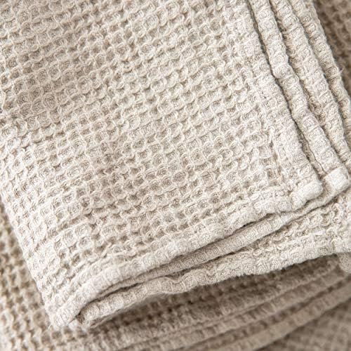100 Linen Washcloth Set for Sensitive Skin