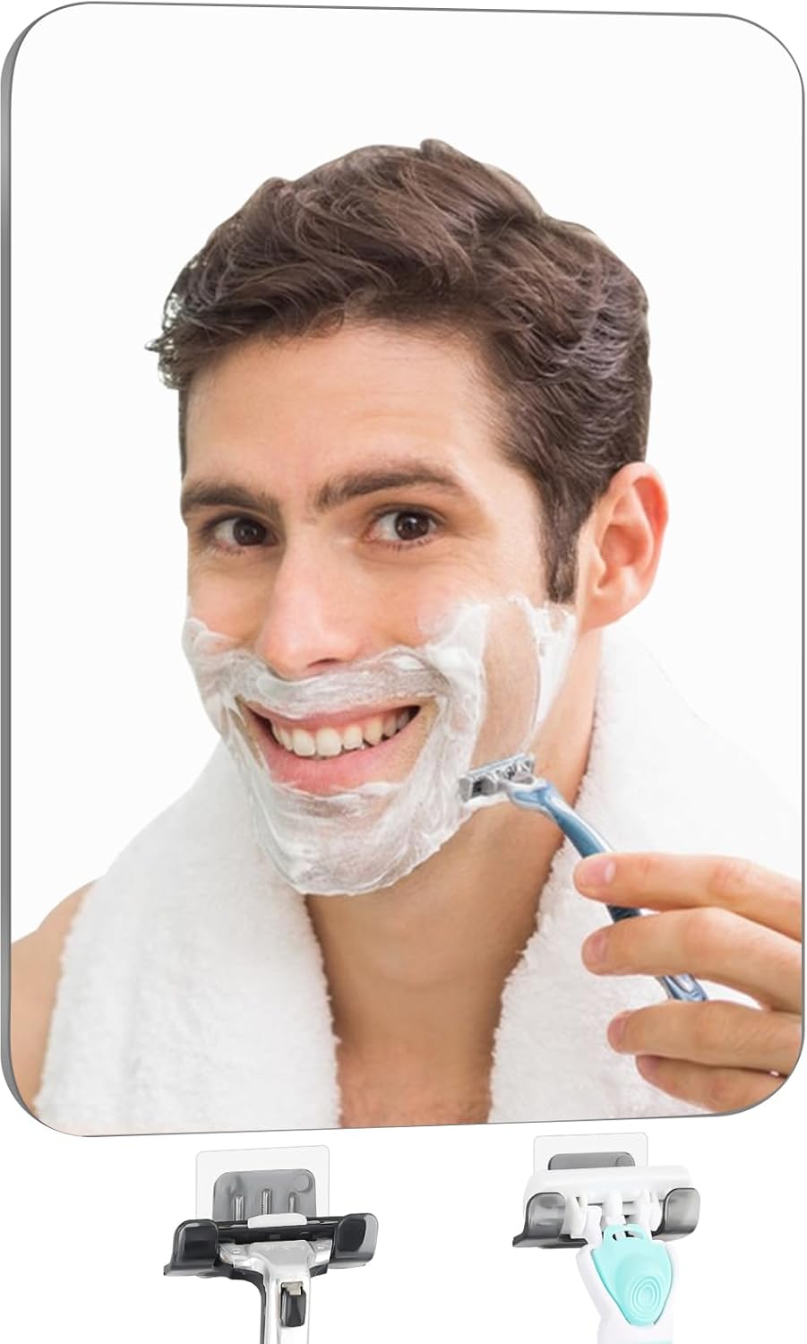 EUAIAJ Shaving Grooming Mirror 103x79in Frosted Easy Install