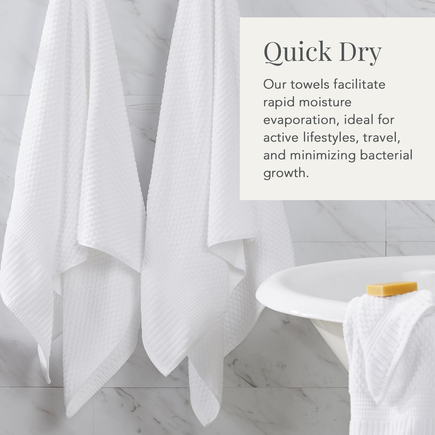 Anti-Aging Soft Luxurious 100 Cotton Bath Towels