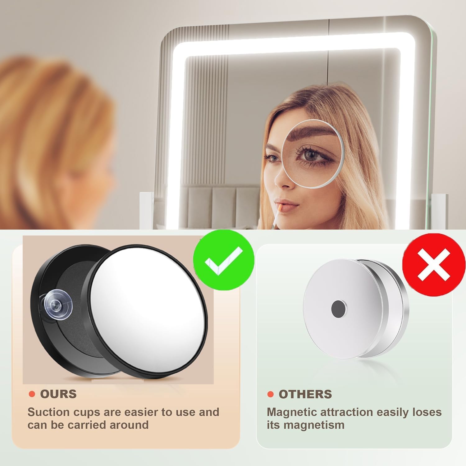Gvnkvn Makeup Vanity Mirror