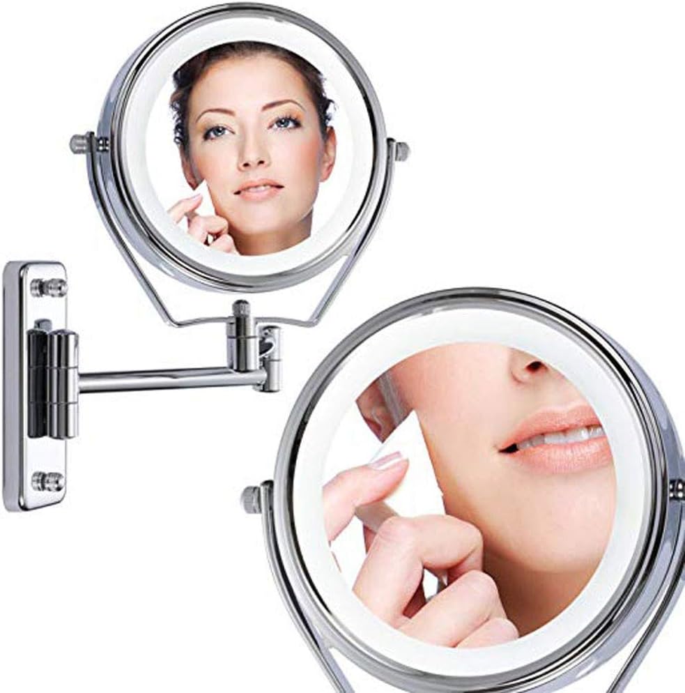 6-inch Two-Sided 7X Magnification Shaving Mirror