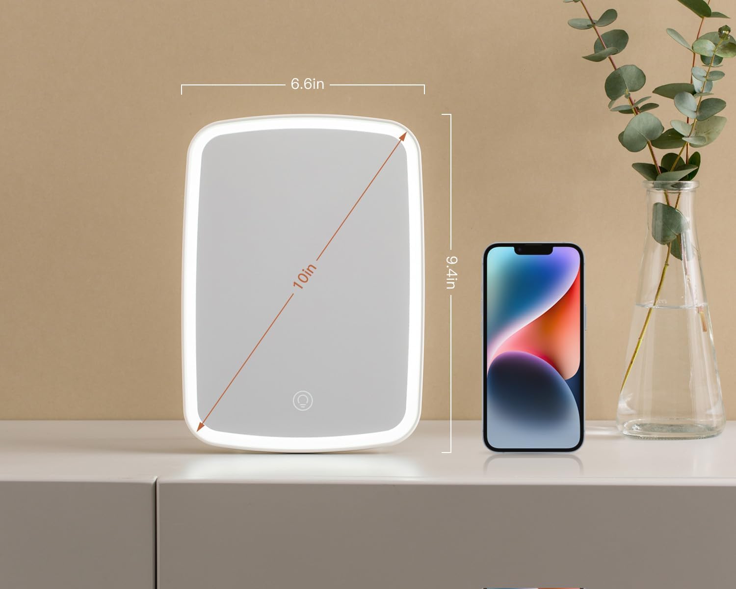 Rechargeable Makeup Mirror with Lights Portable