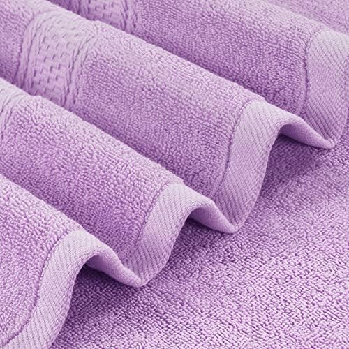 Utopia Towels 4 Pack Premium Bath Towels Set Lavender