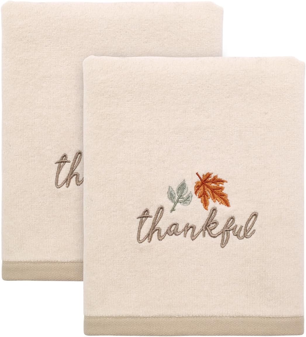 Avanti Linens Hand Towels Grateful Patch Set of 2