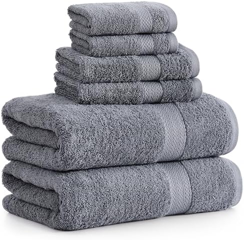 Experience luxury with our 6-Piece Bath Towels Set for Home