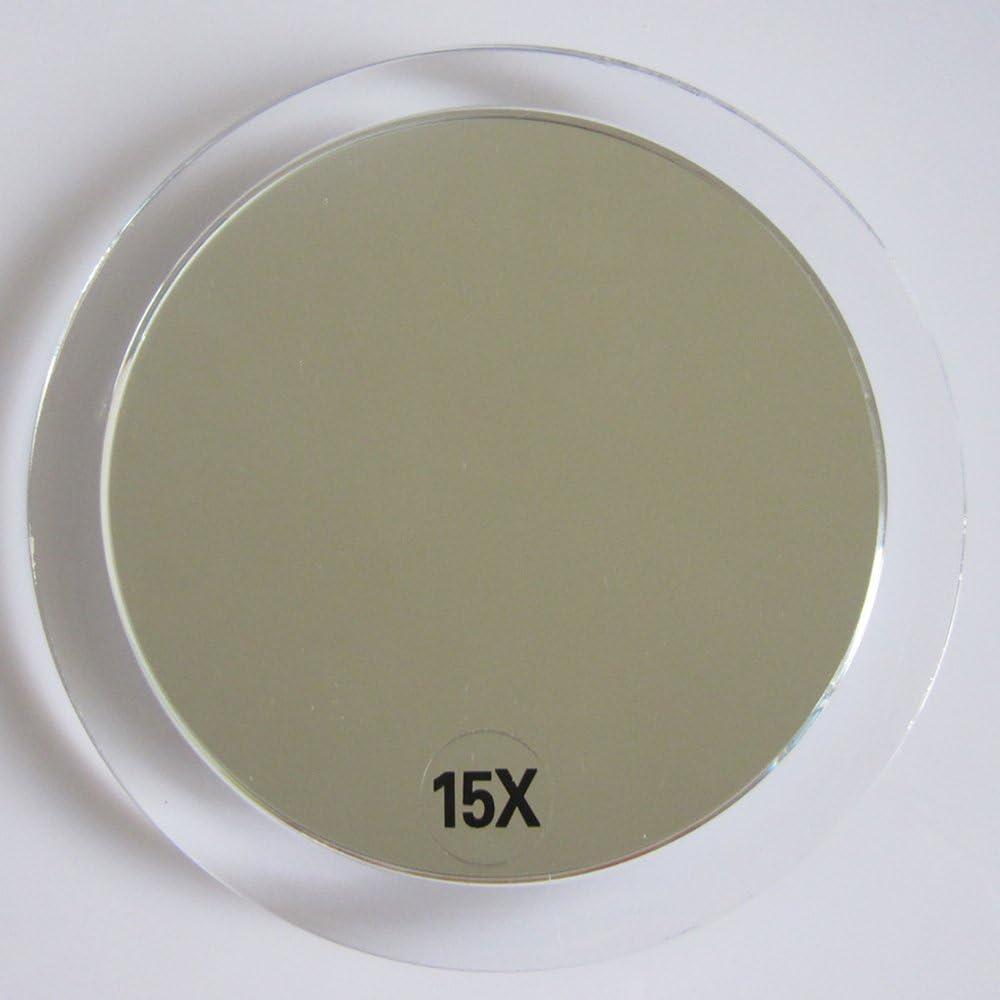 Santoo 15X Magnifying Mirror with 3 Suction Cups for Precise Beauty