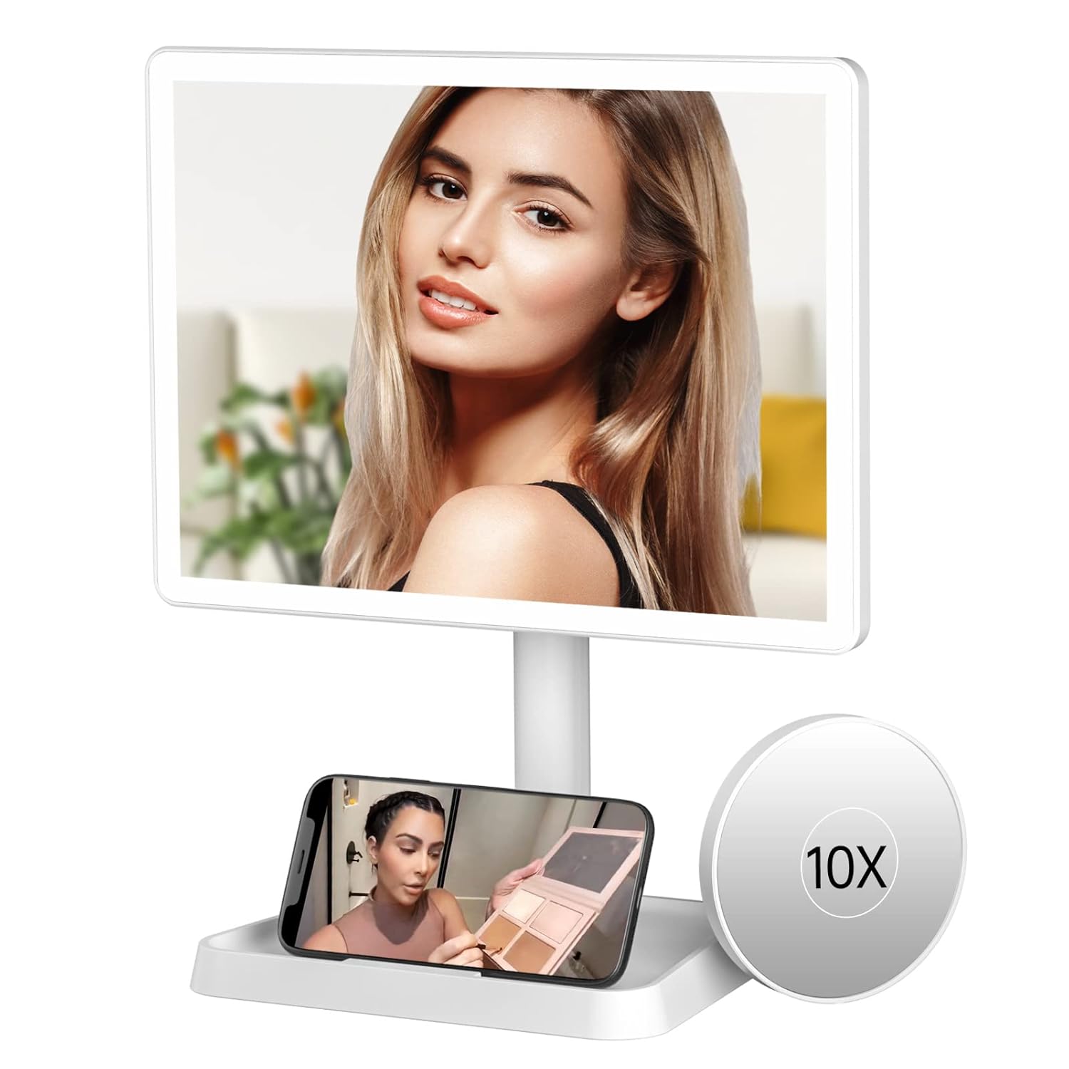 Precision Makeup Mirror with 96 Bright LEDs Compact Design