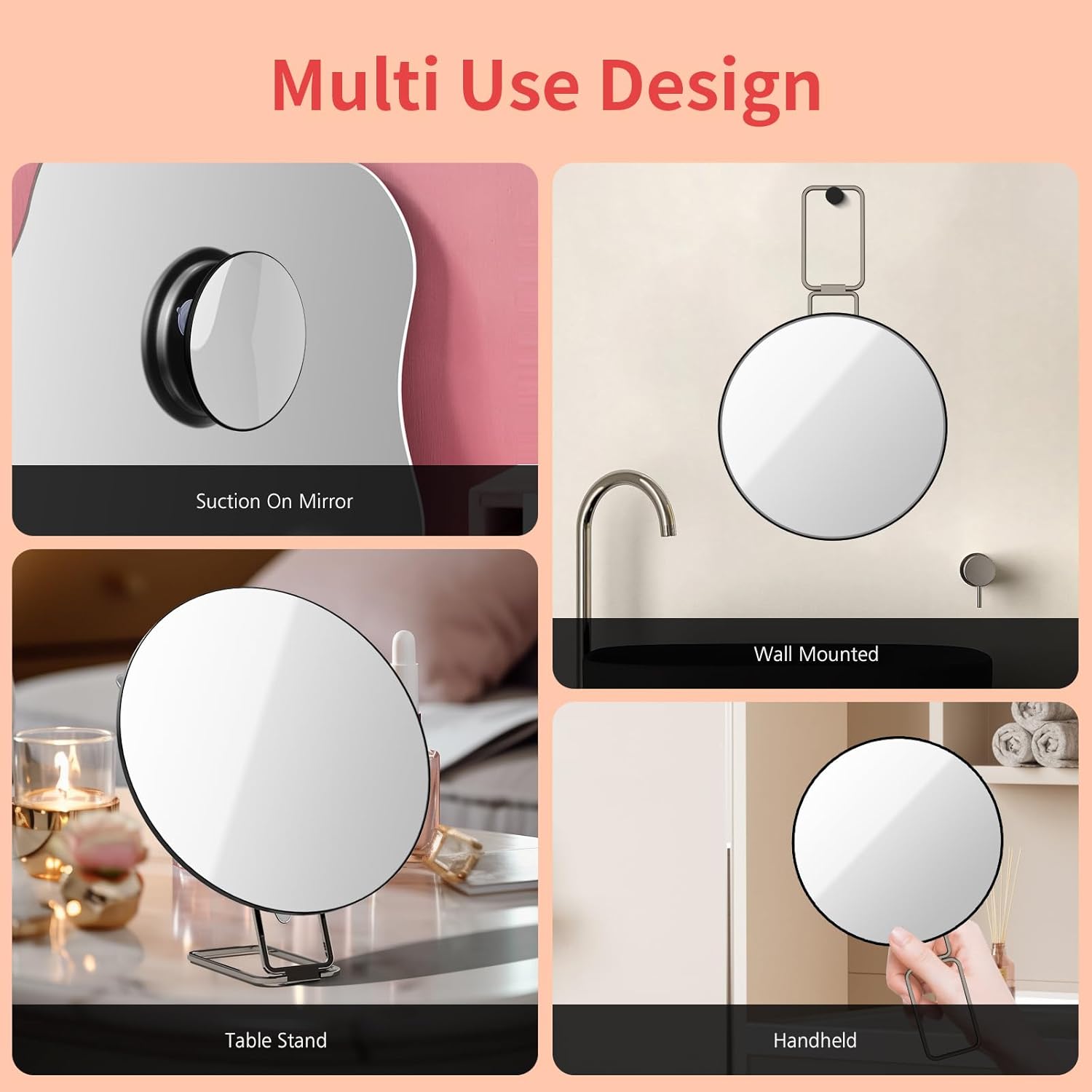 Suupvaor Travel Magnifying Mirror