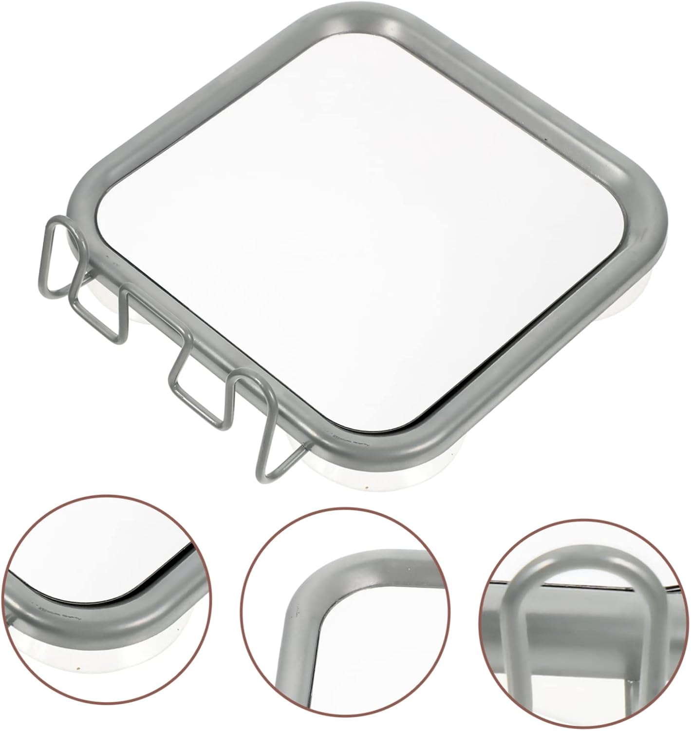 Hook Vanity Mirror with Suction Cup