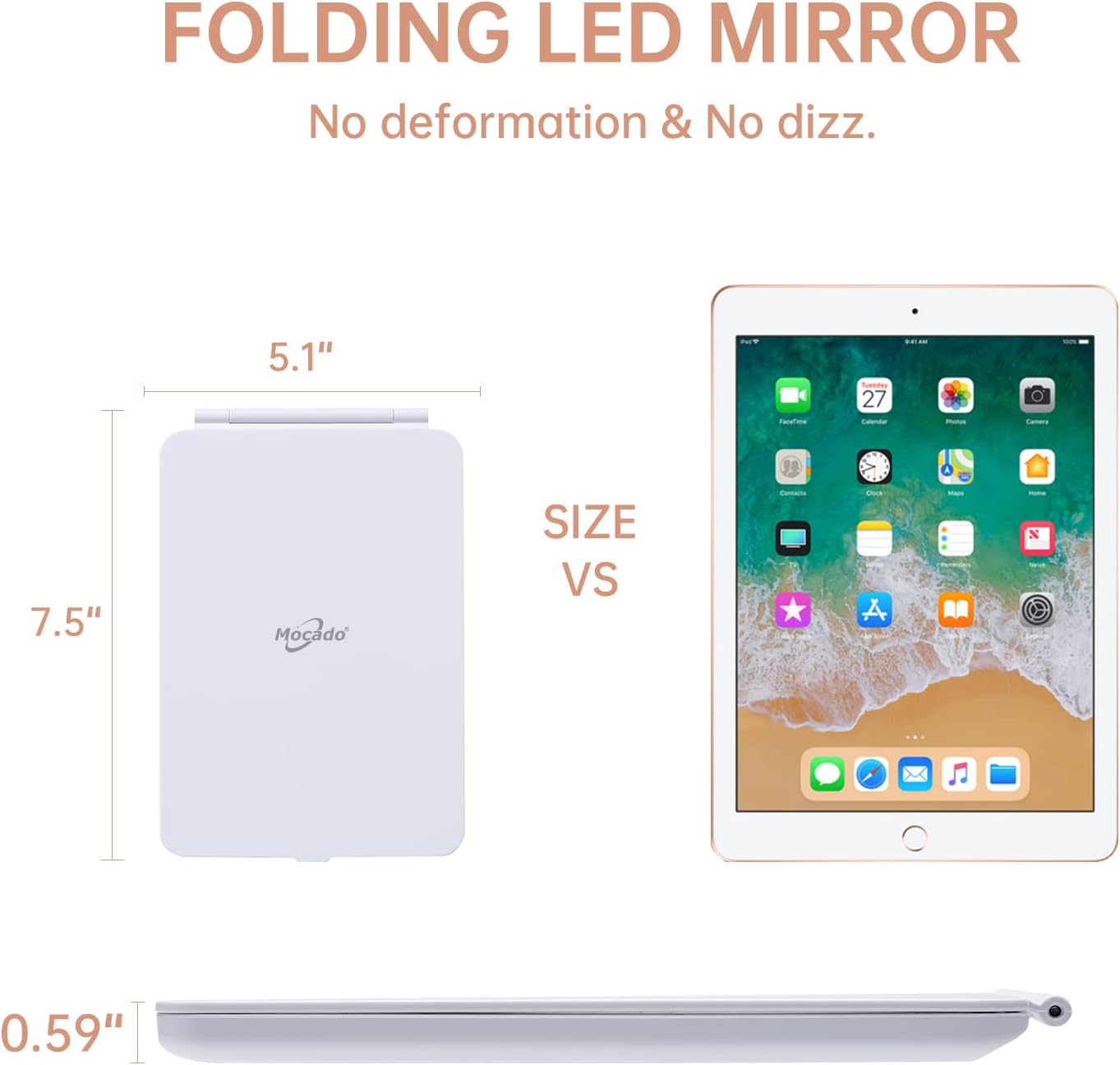 Foldable Travel Makeup Mirror