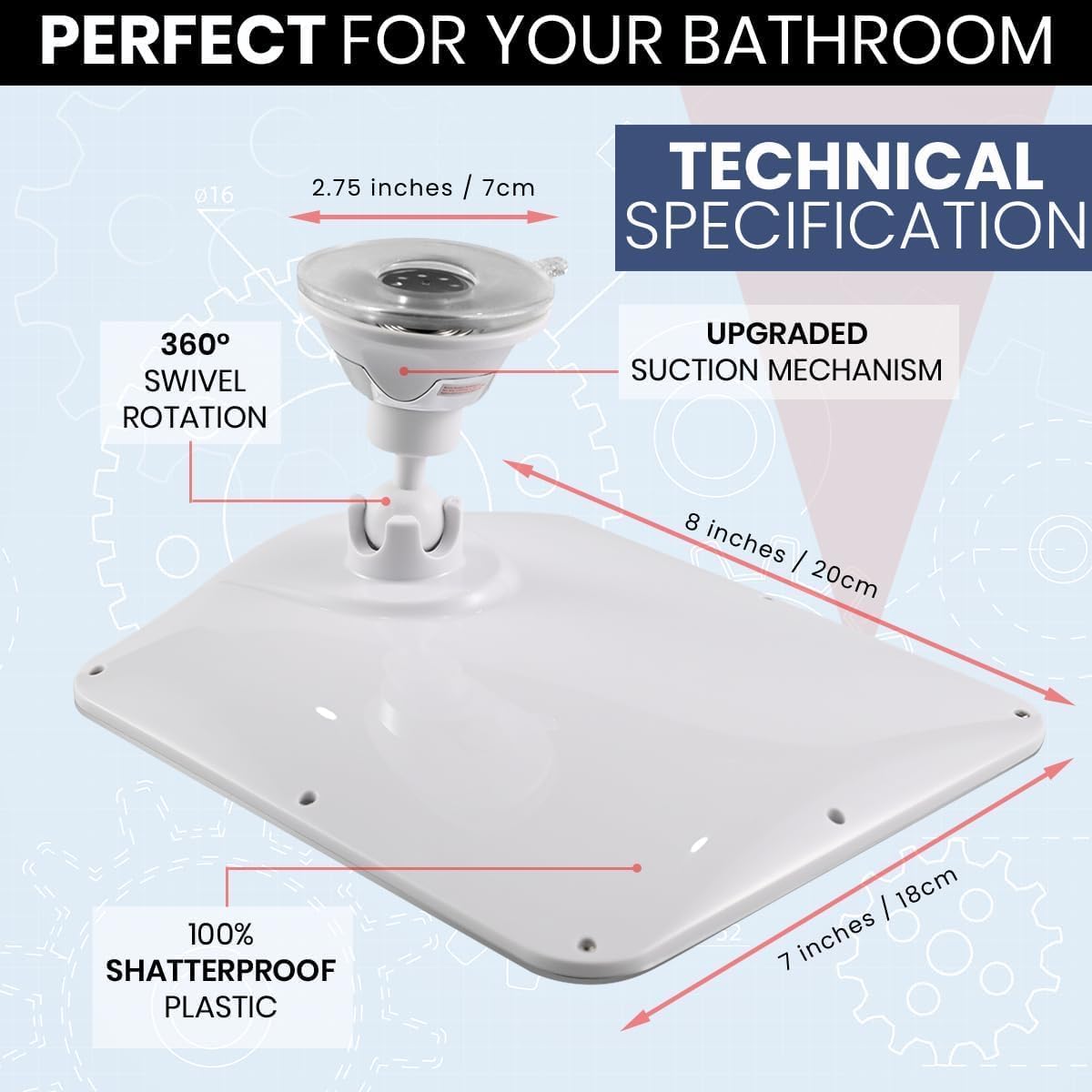 Mirrorvana Anti-Fog Daily Shave Mirror