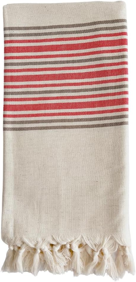Linen Blend Turkish Beach Towel Premium Luxury Soft Quick Dry