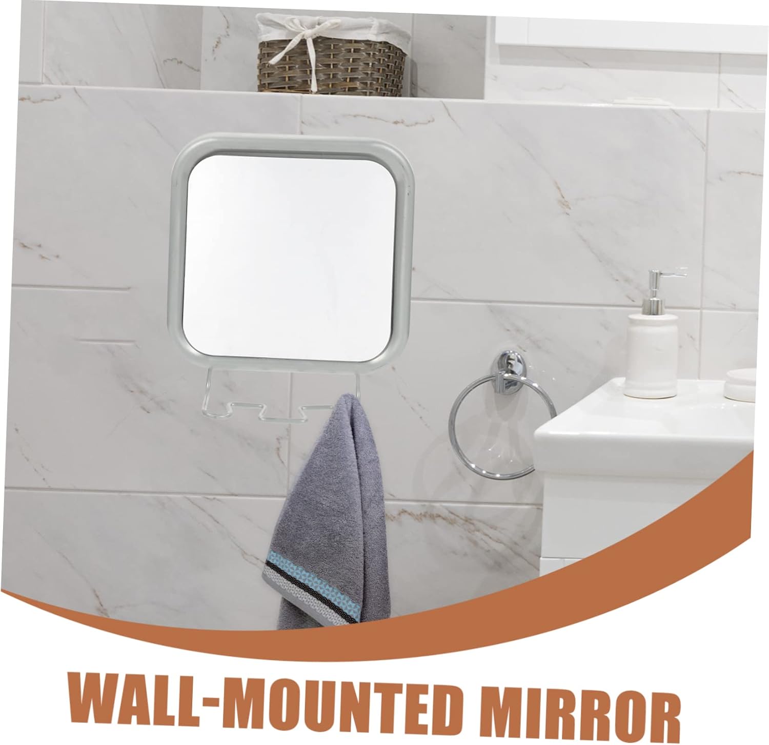 Hook Vanity Mirror with Suction Cup