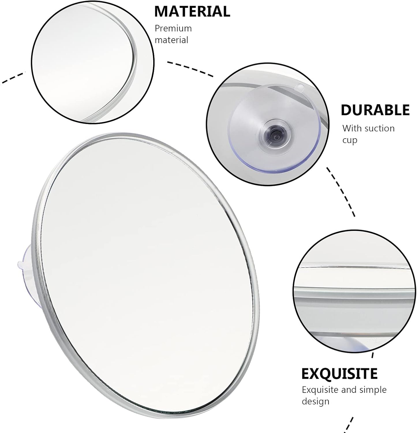 KALLORY Compact 20X Magnifying Mirror