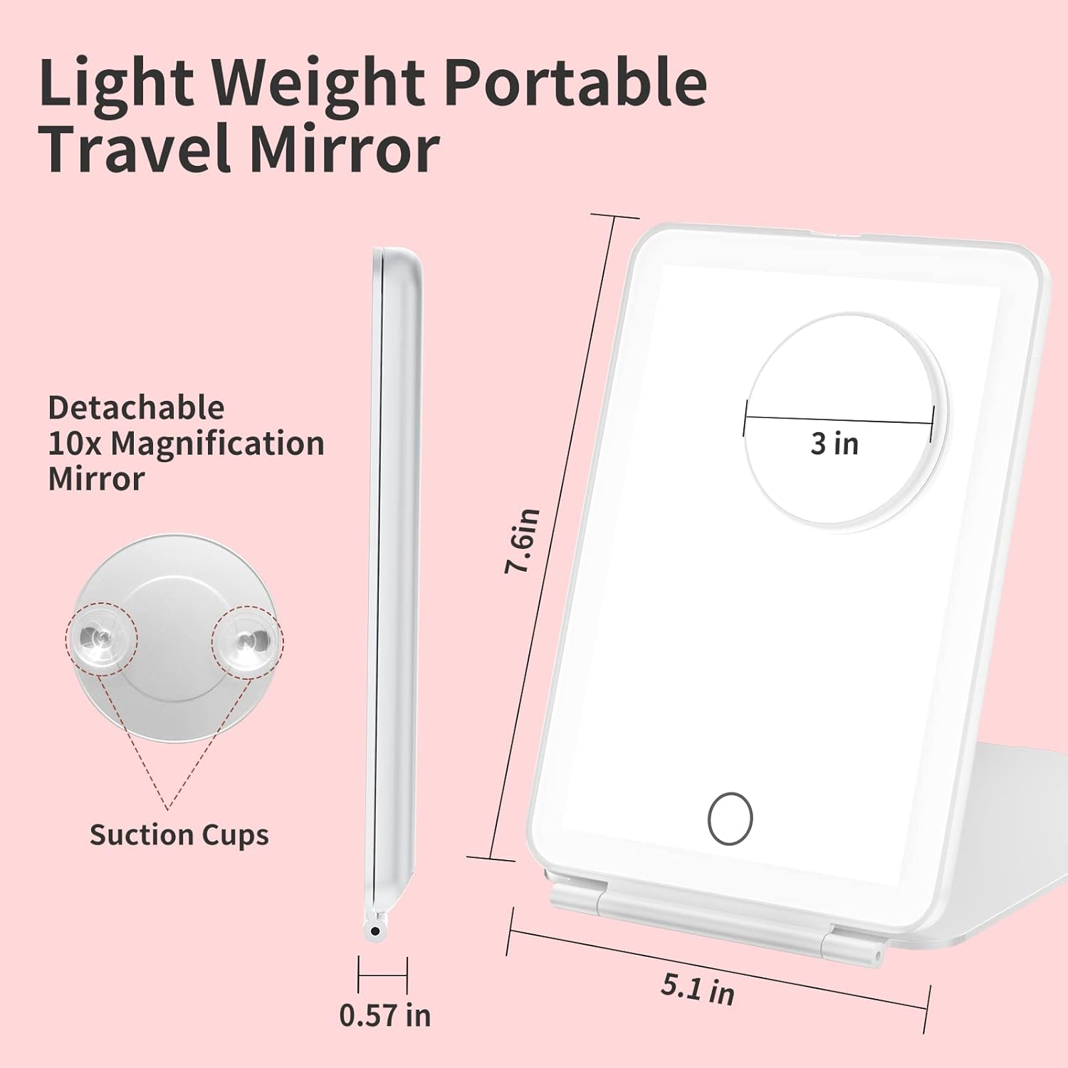 Mecion Makeup Mirror With 10X Magnification And 80 LED Lights 1