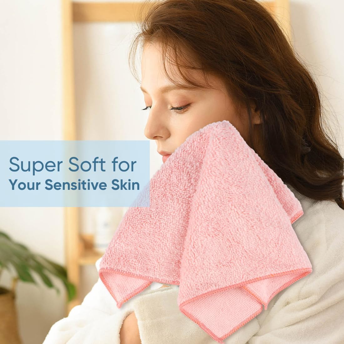 HOMEXCEL Microfiber Washcloths 24-Piece Set
