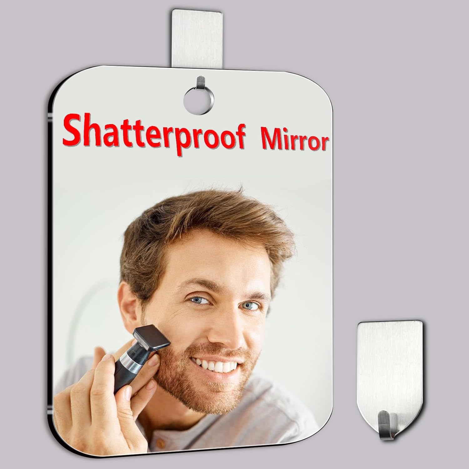 Safe Travel Mirror for Shaving or Makeup