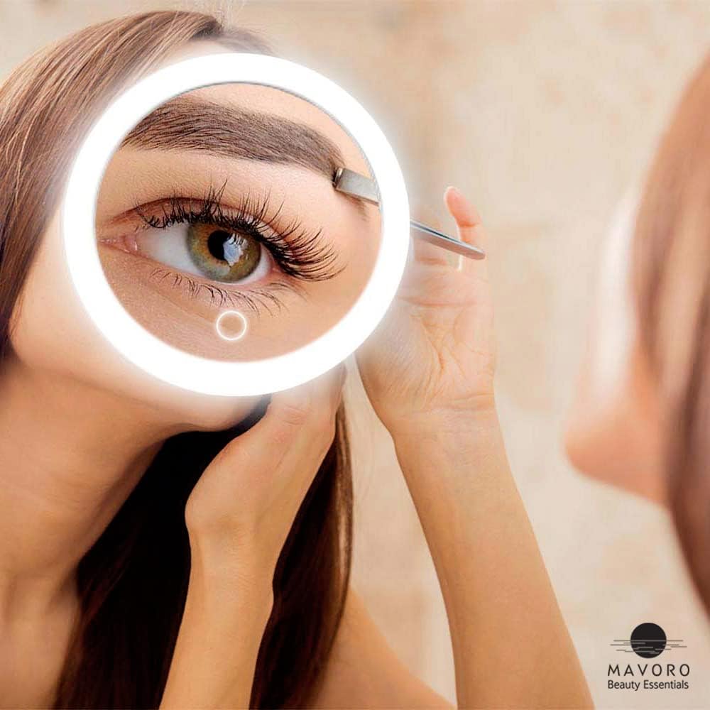Mavoro 10X Magnifying Mirror with 3 Suction Cups