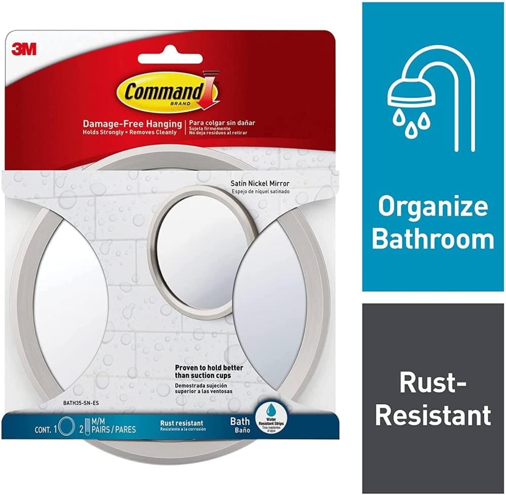 Sturdy Shower Mirror for Home Bathroom Use