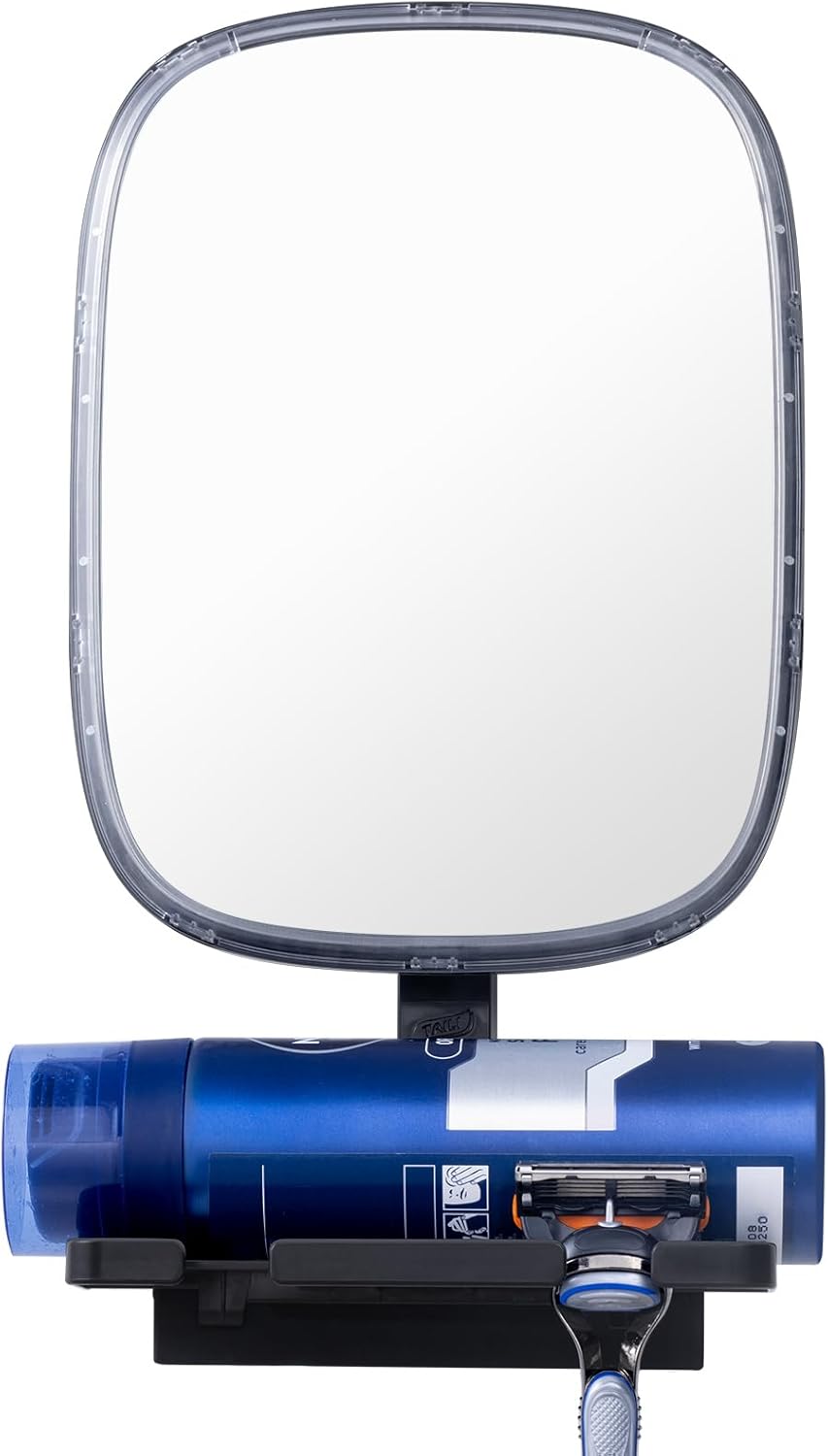 Shower Grooming Mirror with Razor Holder