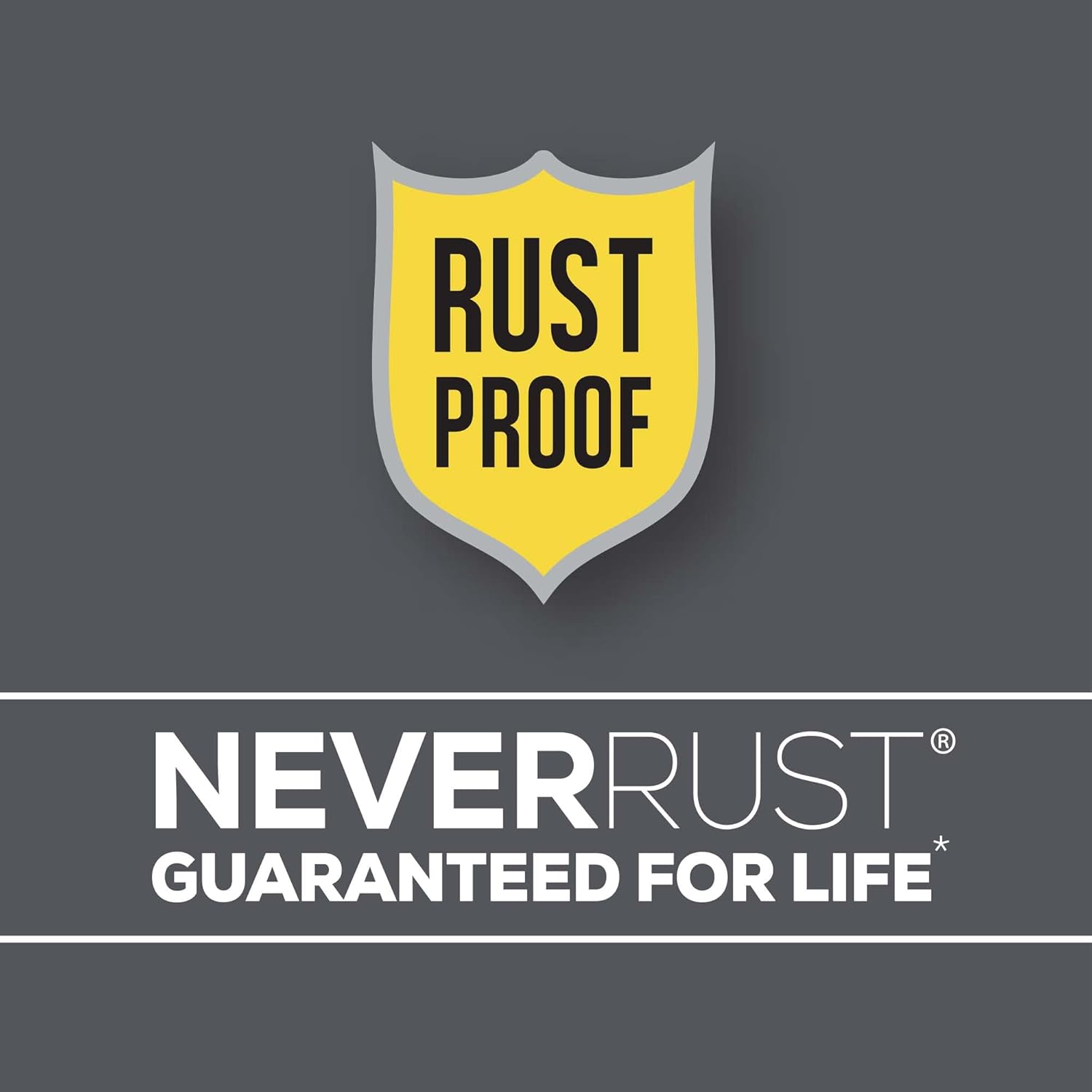 Zenna Home Rustless Rust-Proof Shower Mirror