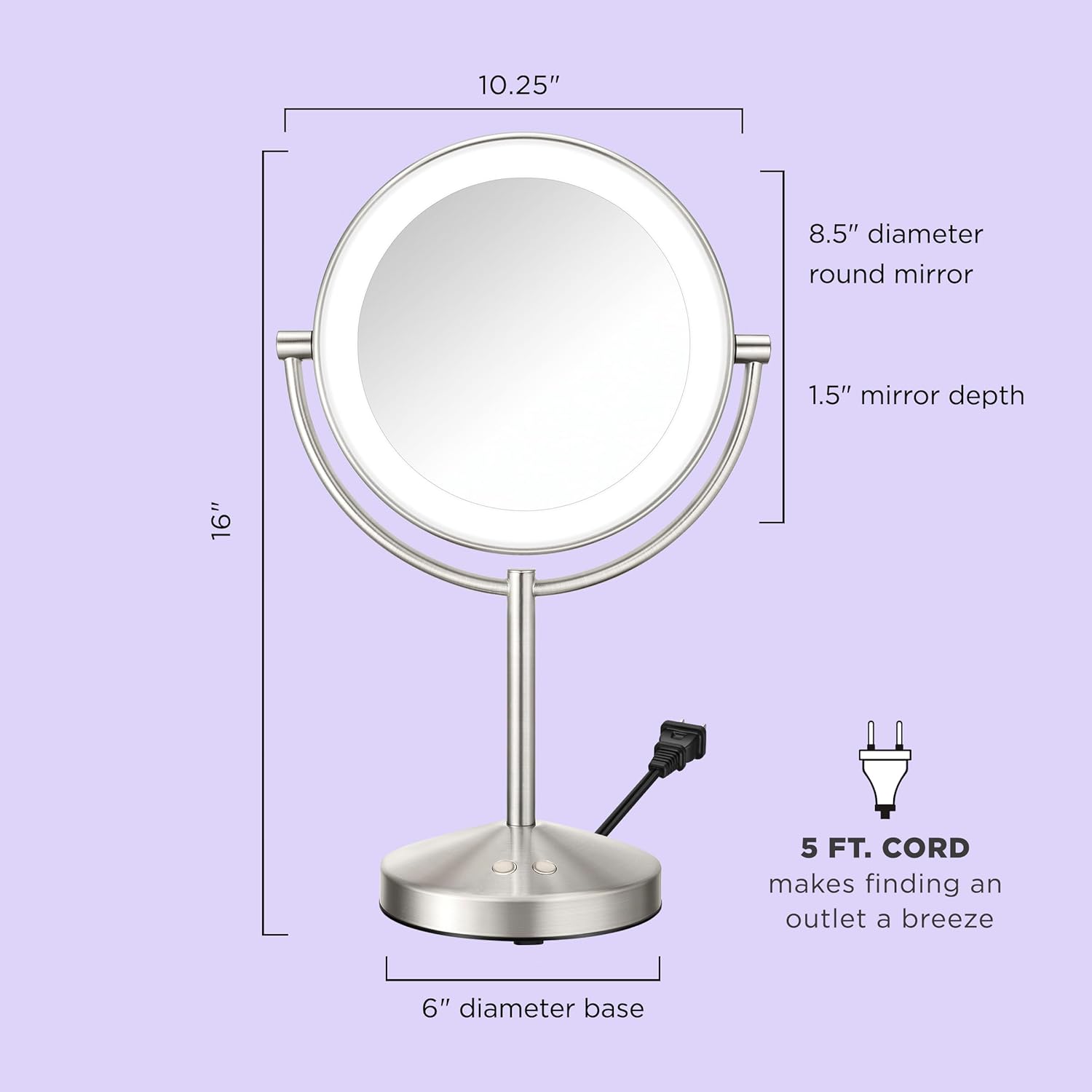 Conair Lighted Makeup Mirror