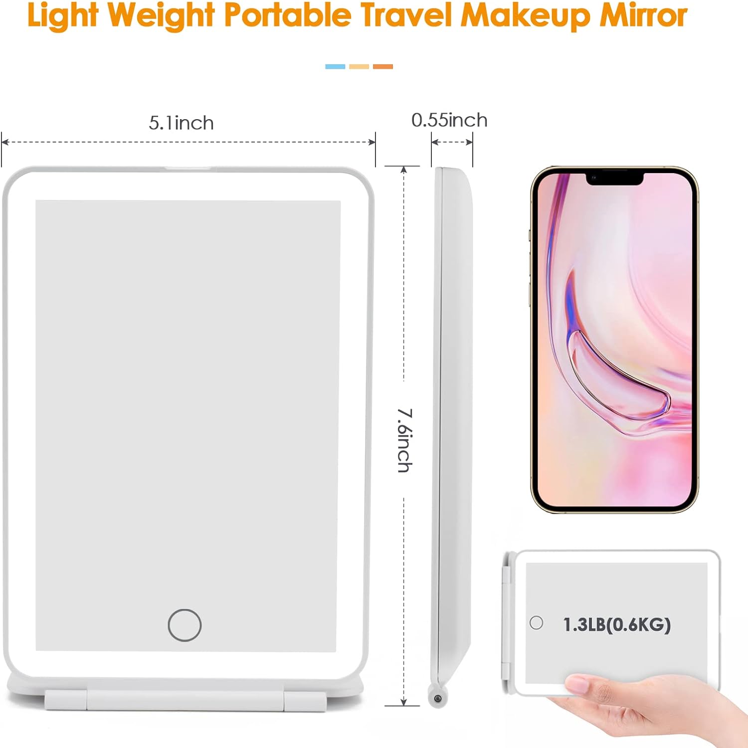 Compact Travel Makeup Mirror