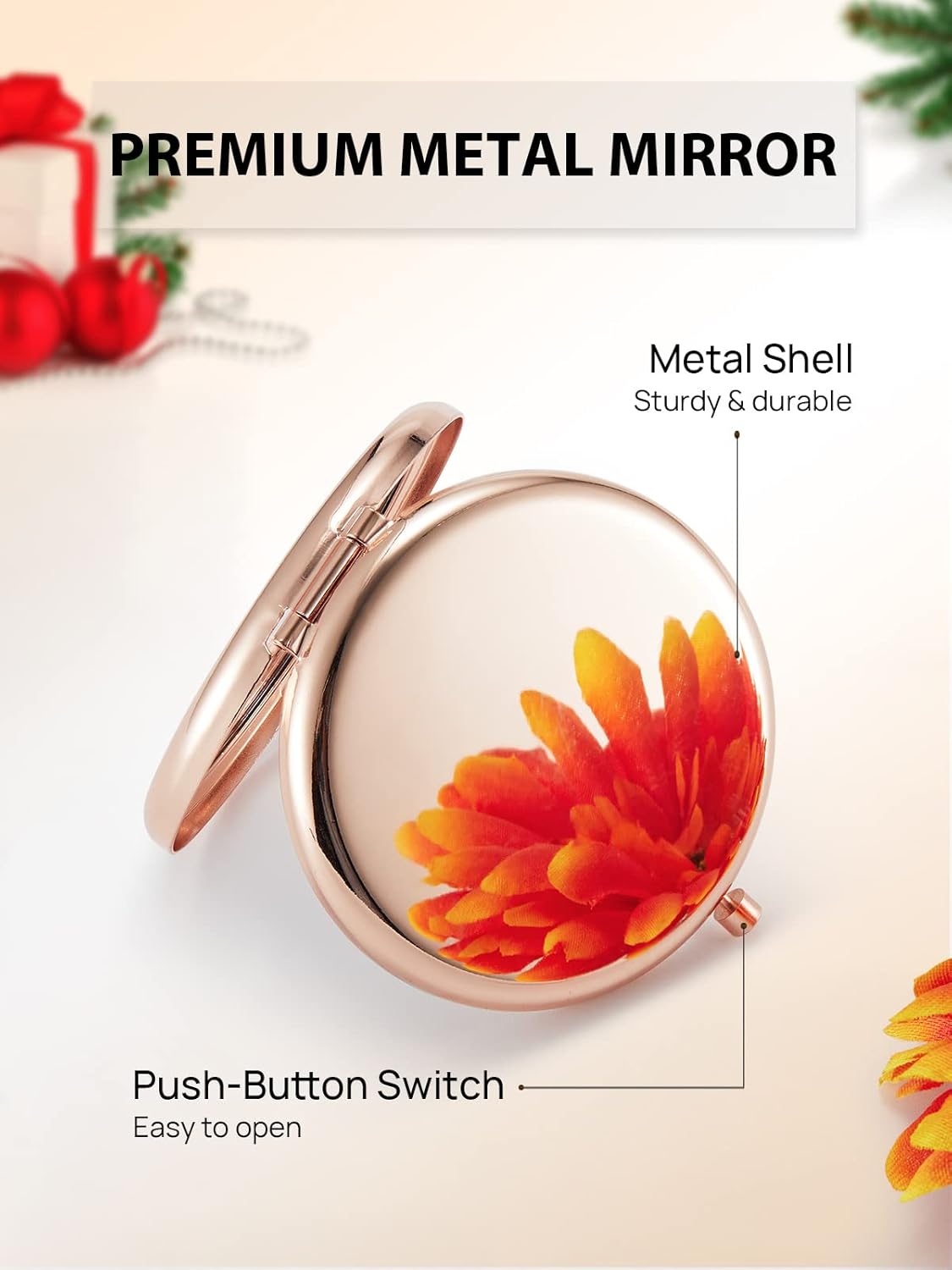 Essential Compact Magnifying Mirror for Travel