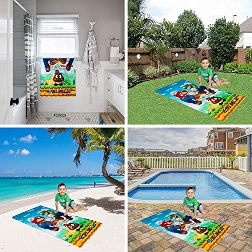 Franco Super Mario Beach Towel Mario bath towel beach swimming kids friendly