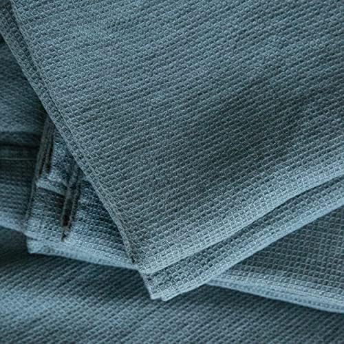 Balsam Green Linen Wash Cloths Set