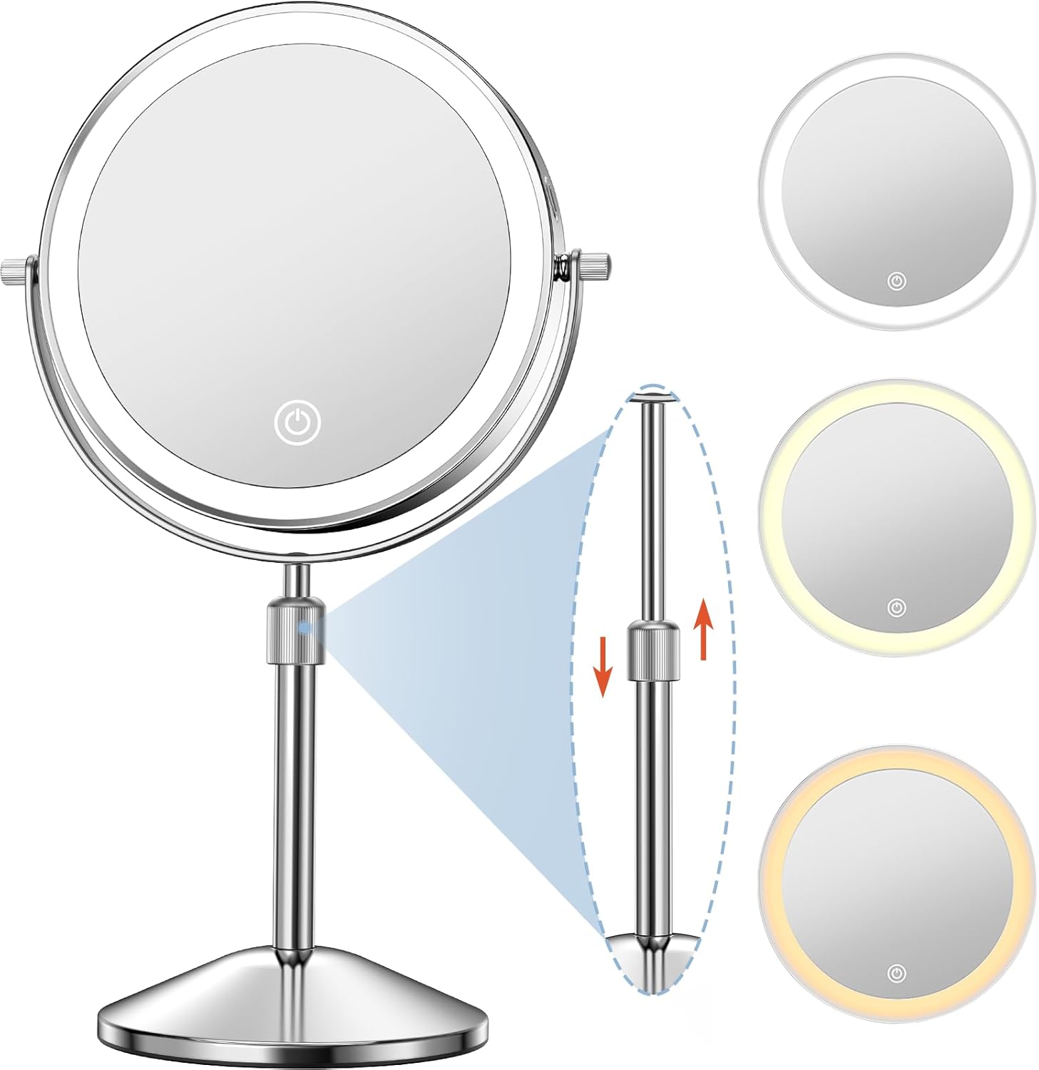 Professional 10X Magnifying Vanity Mirror with Lights