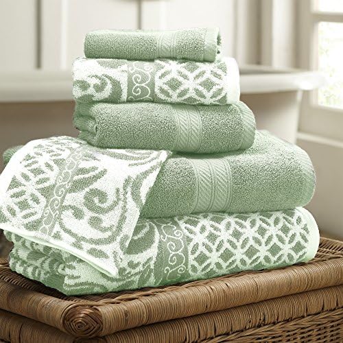 Modern Threads Trefoil Reversible jacquard Towel Set