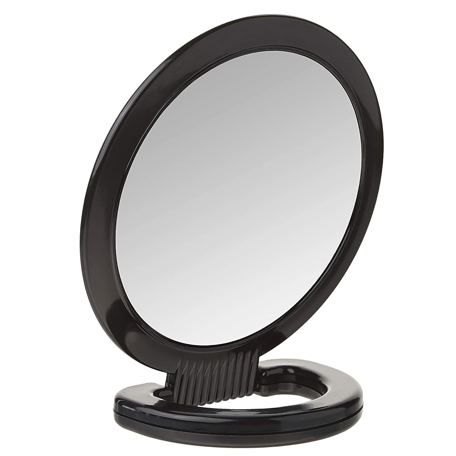 Diane Hand Mirror with Stand Double-Sided Magnification for Grooming Travel