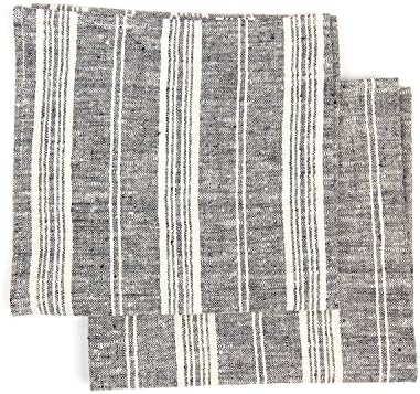LinenMe Multistripe Hand Towels Set of 2