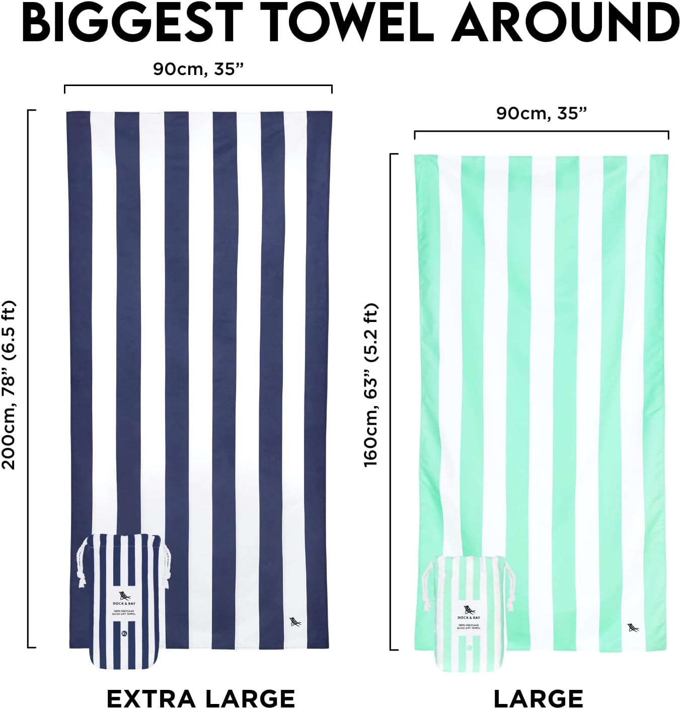 Dock Bay Beach Towel - Quick Dry Sand Free