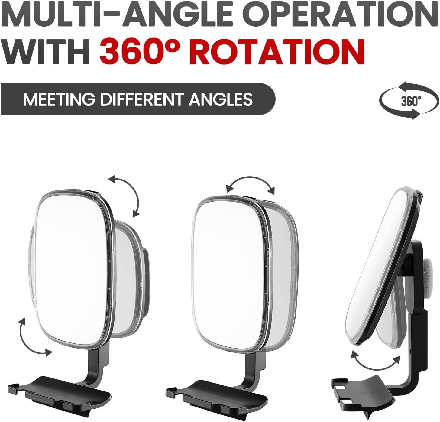 Shower Grooming Mirror with Razor Holder