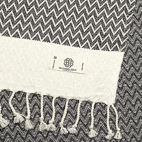 Madamelique Exclusive Hand Towels Set of 2-18x40 Inches