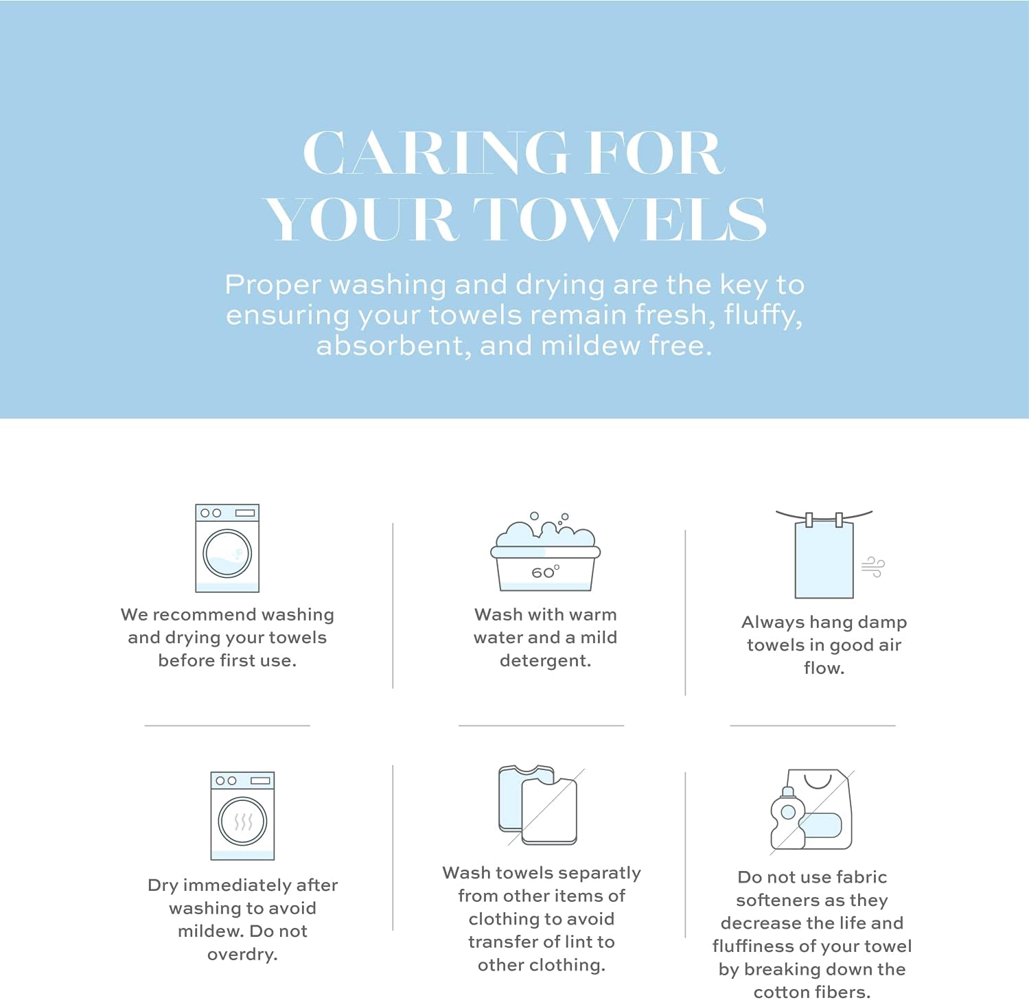 Luxury Hand Towels Egyptian Cotton 16x30 Set of 6 Dark Gray