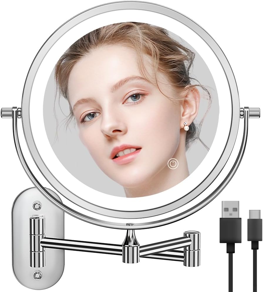 Flip-Flop Magnifying Makeup Mirror