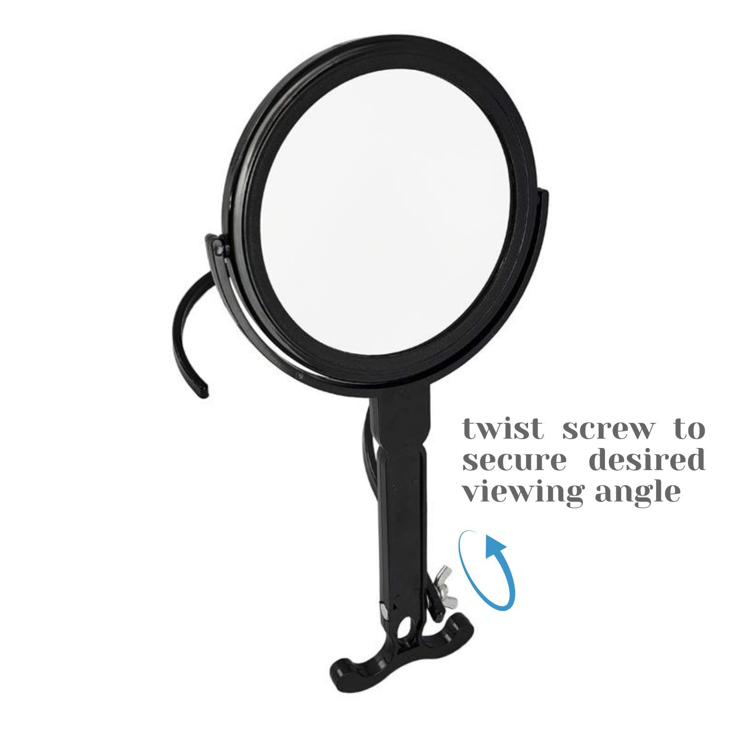 Rucci Round Portable Magnifying neck Mirror for Makeup Skincare