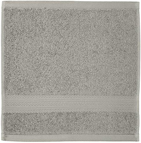 12-Piece Cotton Washcloths for Face Soft and Absorbent 12x12