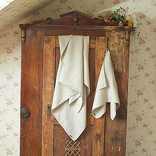 LinenMe Linen Washed Wafer Hand and Guest Towels 17x28-inch Set of 2