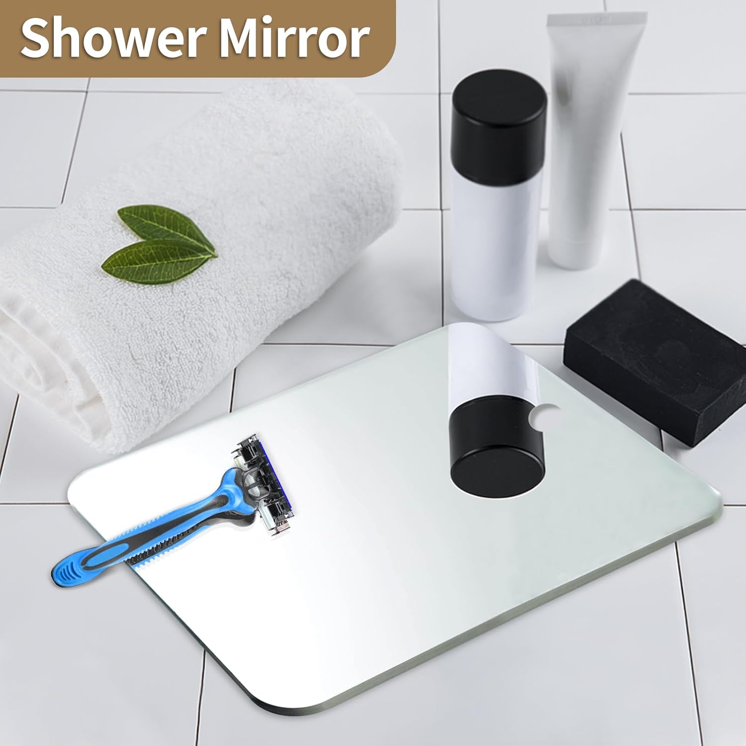 Safe Travel Mirror for Shaving or Makeup