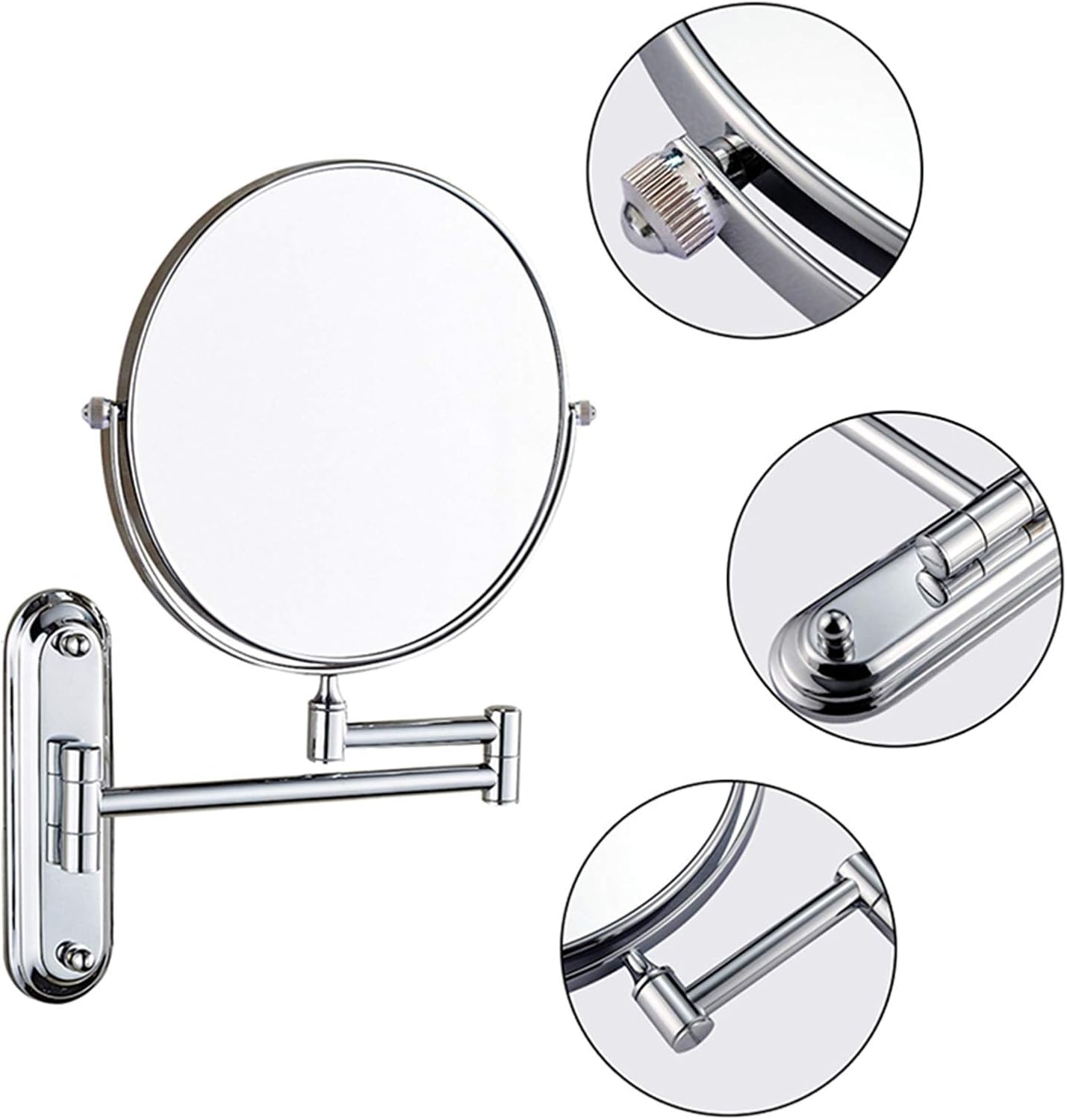 LCARY Portable Travel Rhinestone Vanity Mirror