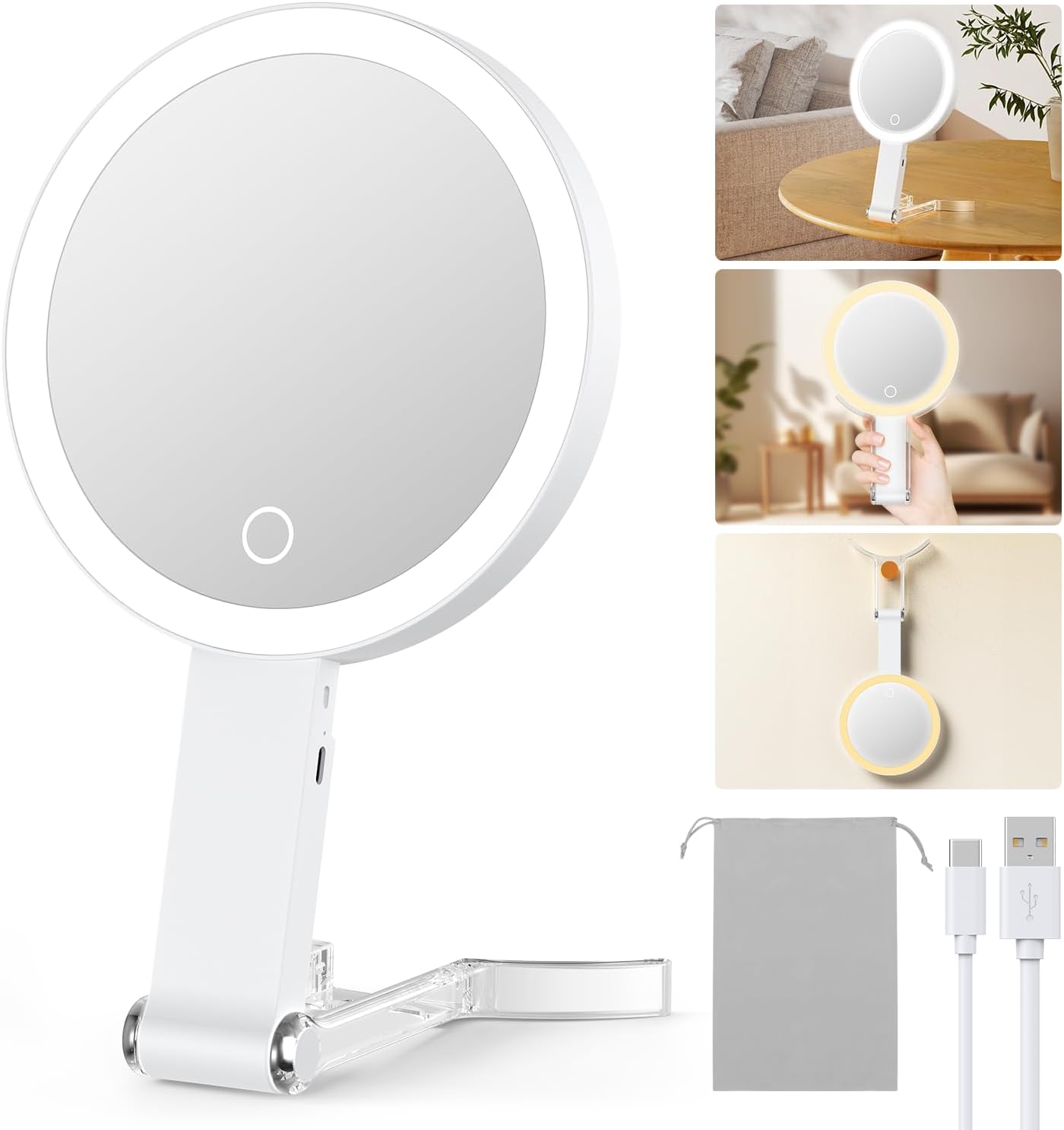 Benbilry 10X Magnifying Makeup Mirror with 3-in-1 Features