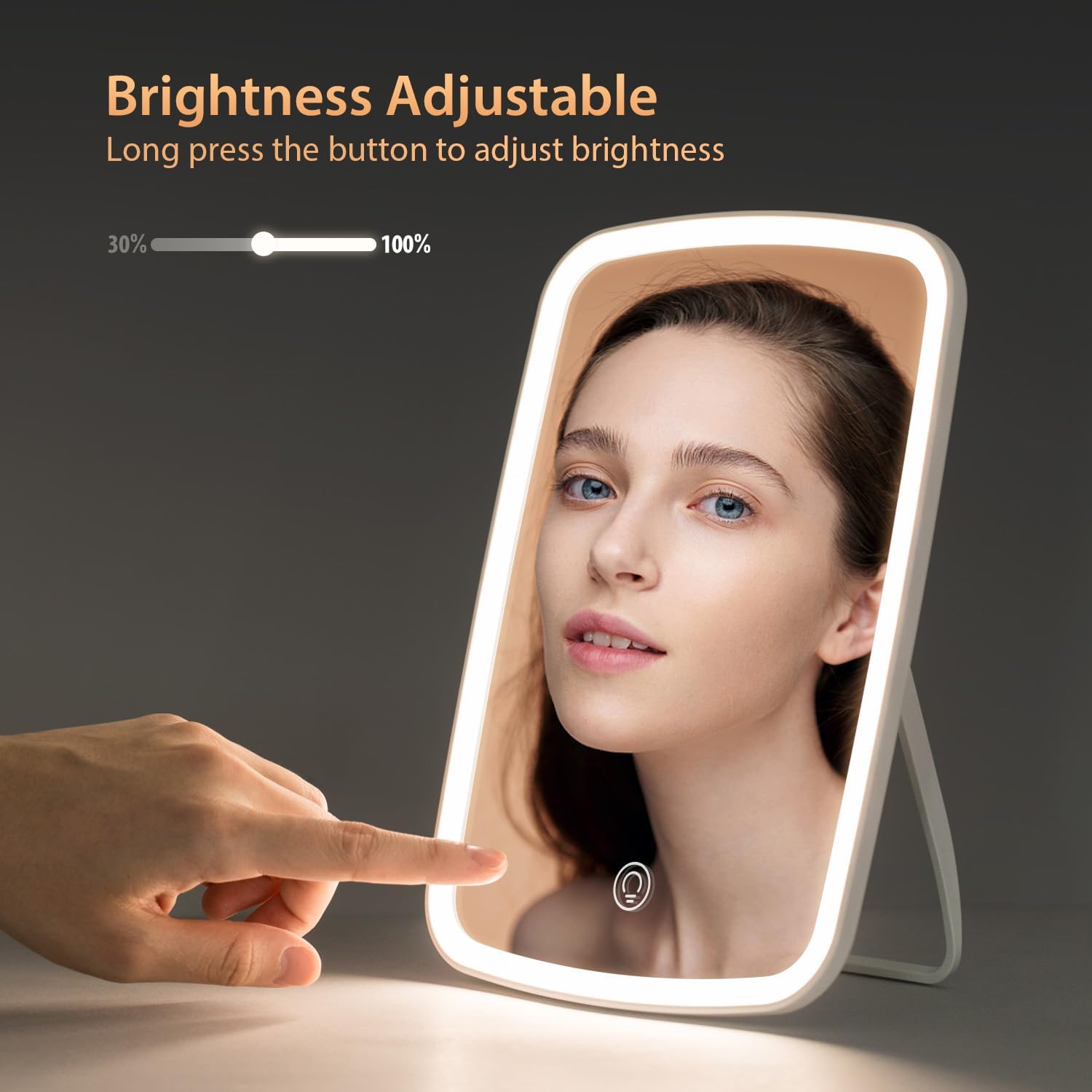 Rechargeable Makeup Mirror with Lights Portable